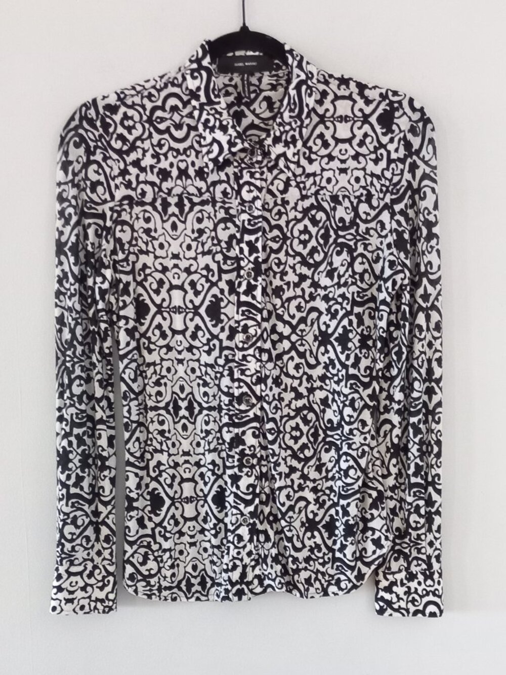 ISABEL MARANT baroque print button up blouse